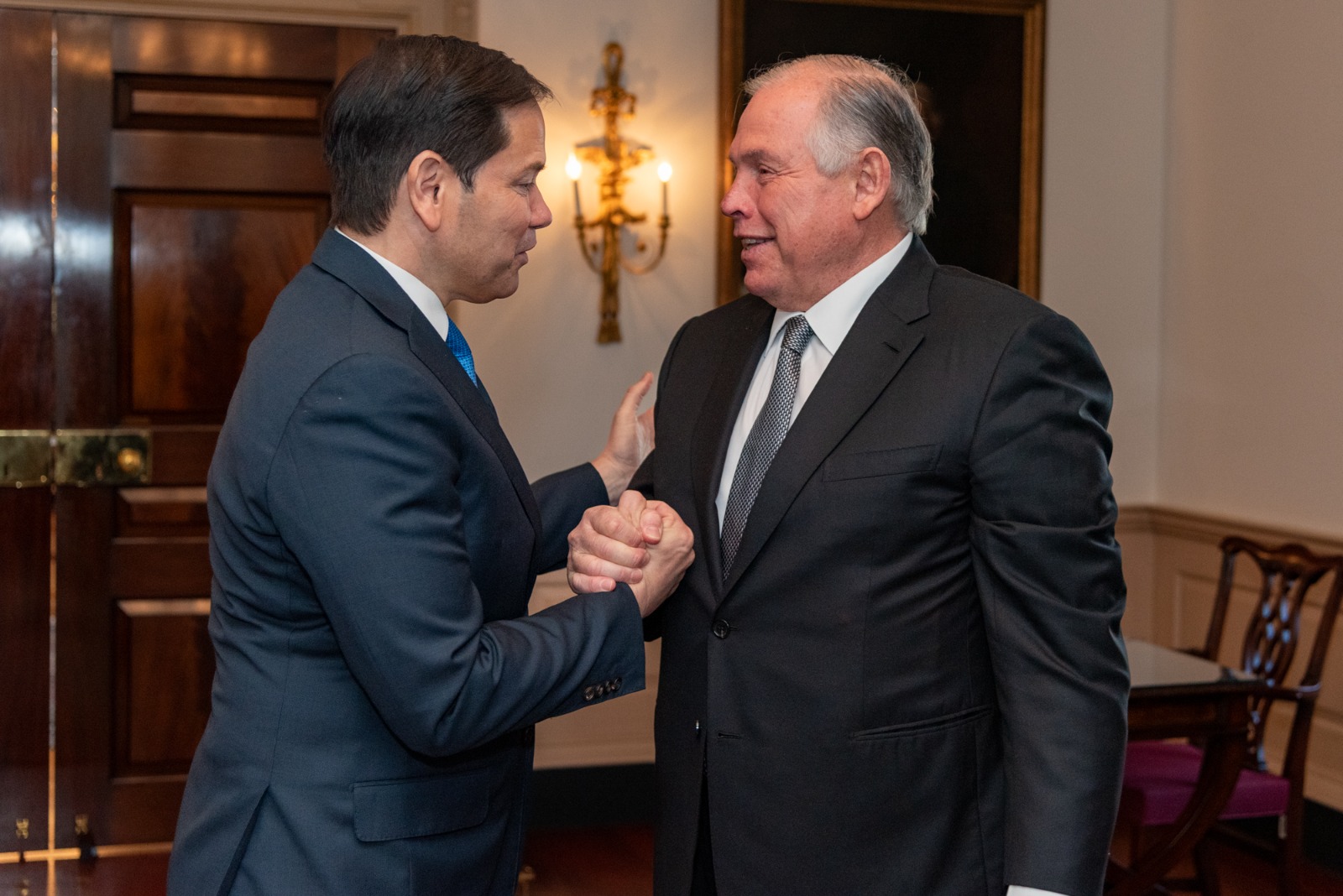 Marco Rubio y el canciller de Argentina, Gerardo Werthein