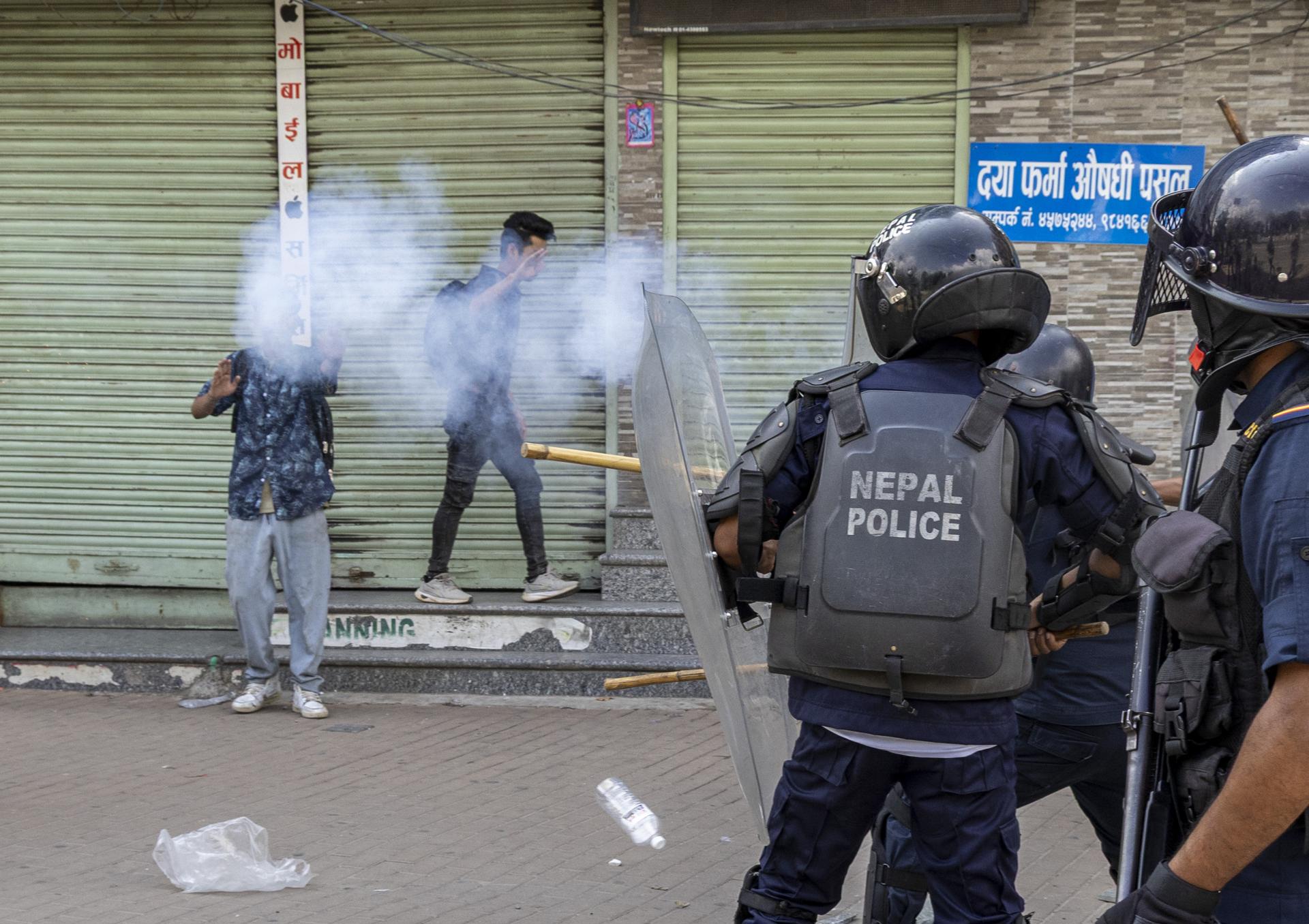 Protesters clash with police over social media ban in Nepal