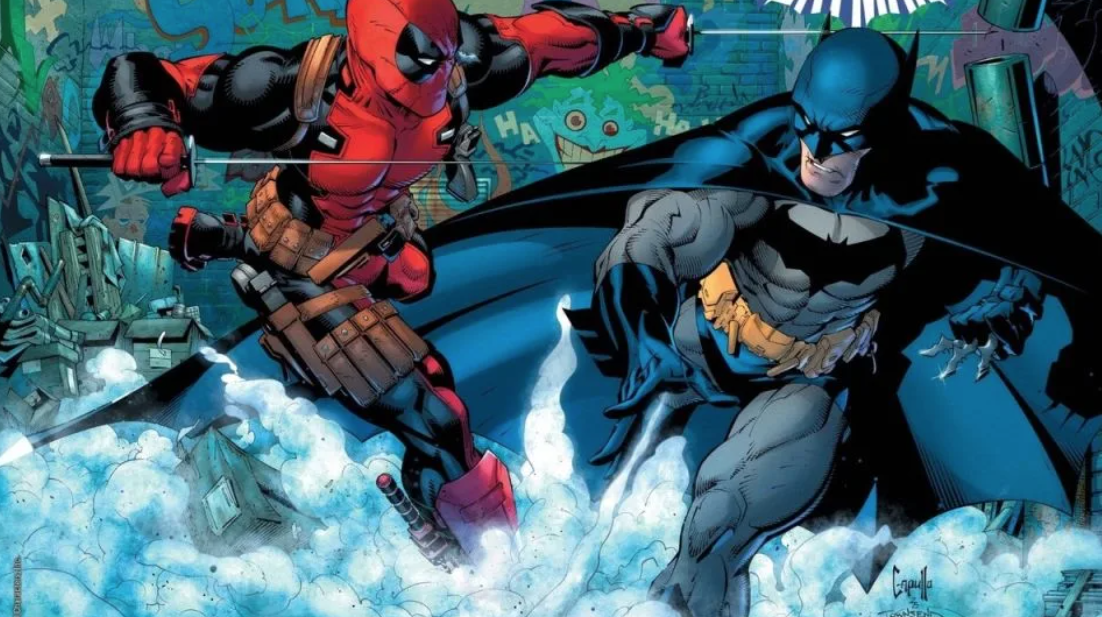 Imagen promocional del cómic "Deadpool/Batman", lanzado en conjunto por DC y Marvel. - Cortesía DC Comics/Marvel Comics