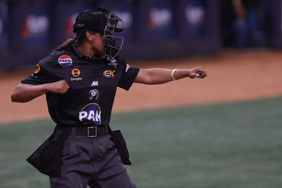 Wanda Rodríguez, la primera mujer en ser árbitro en la LVBP