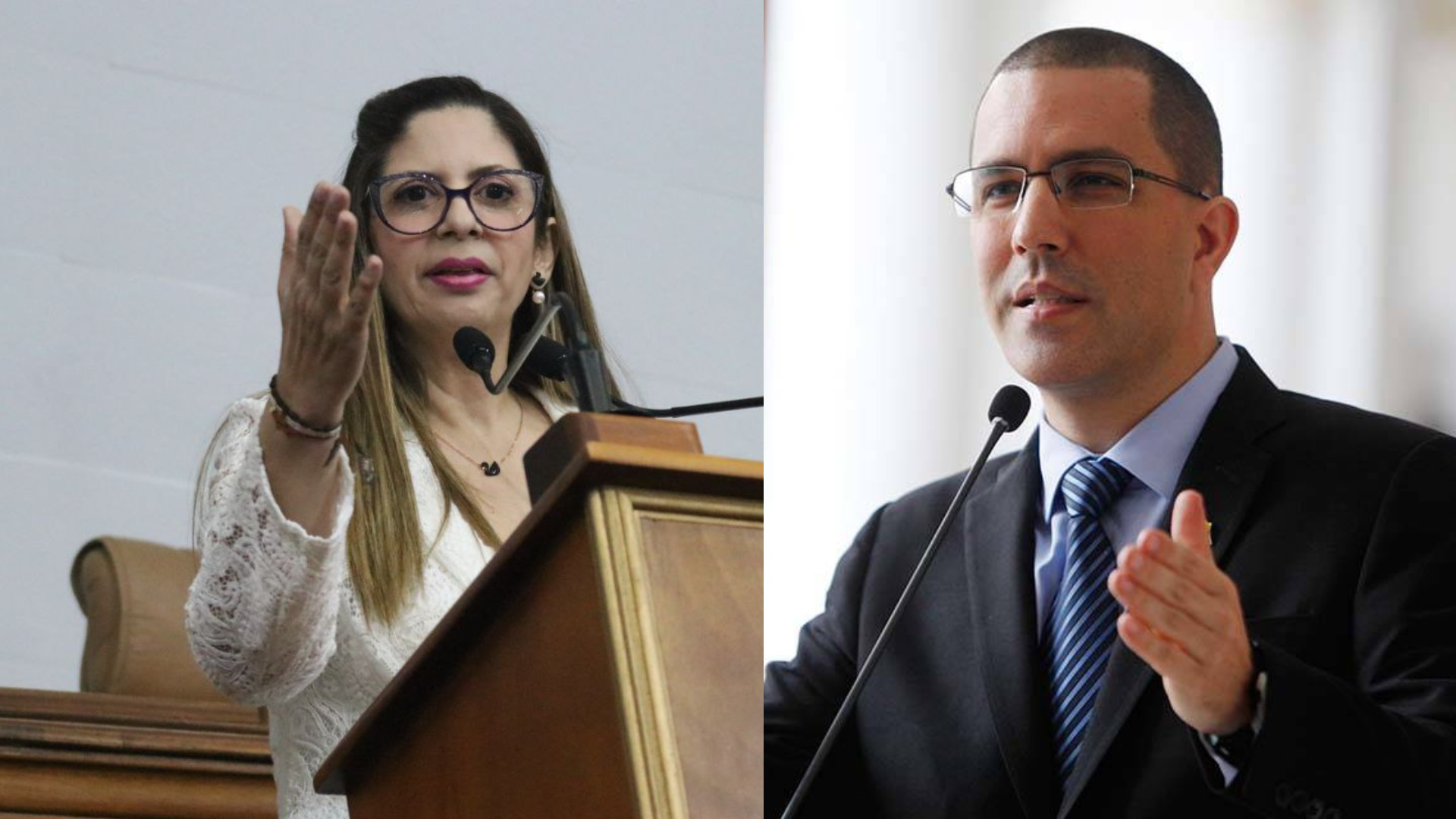 Nora Bracho y Jorge Arreaza