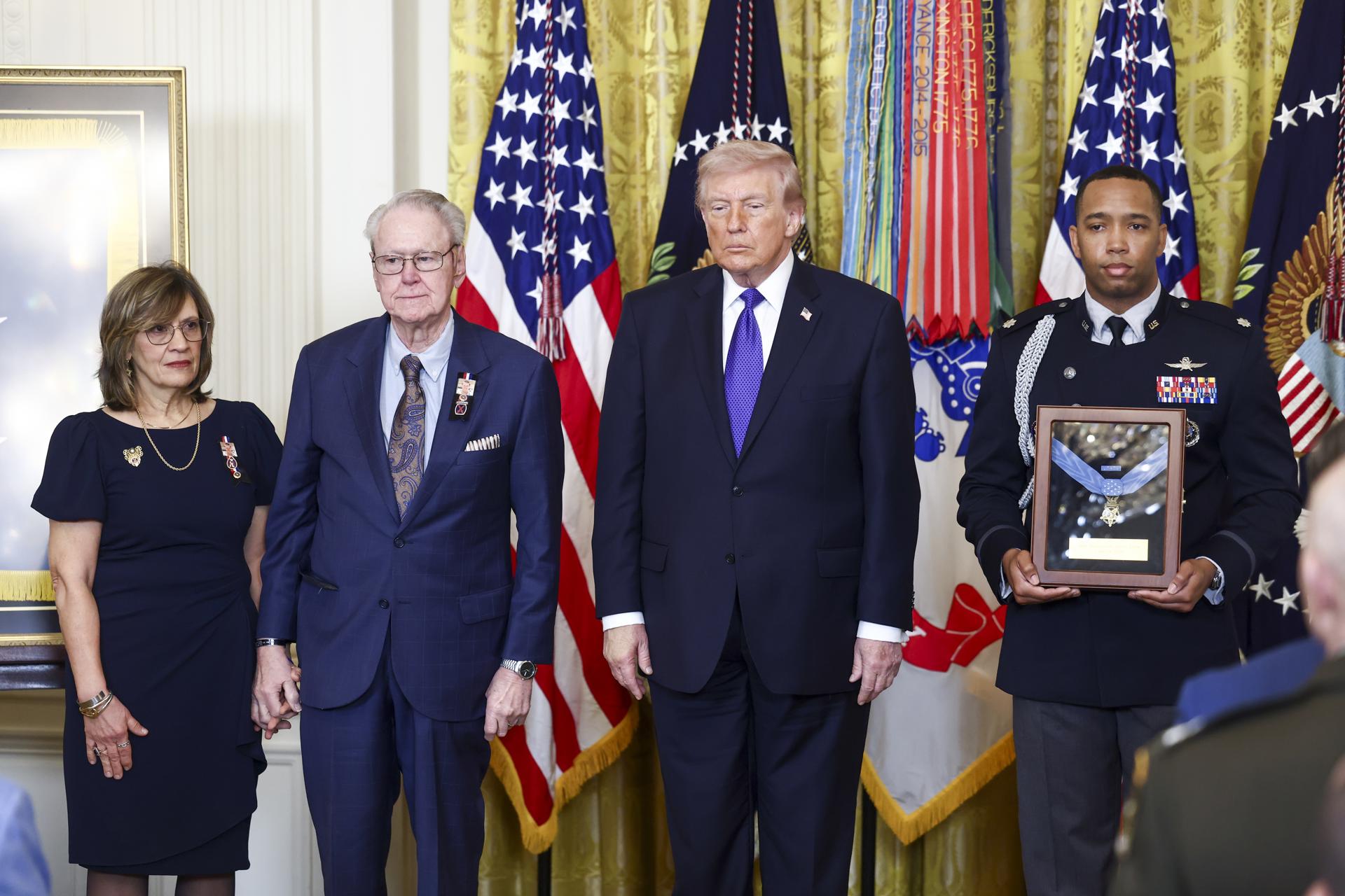 US President Trump hosts medal of honor ceremony at the White House