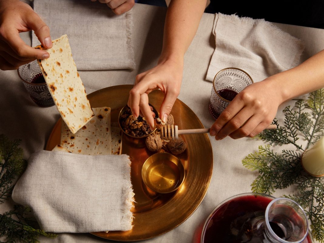 Pésaj, cena en una casa de una familia
