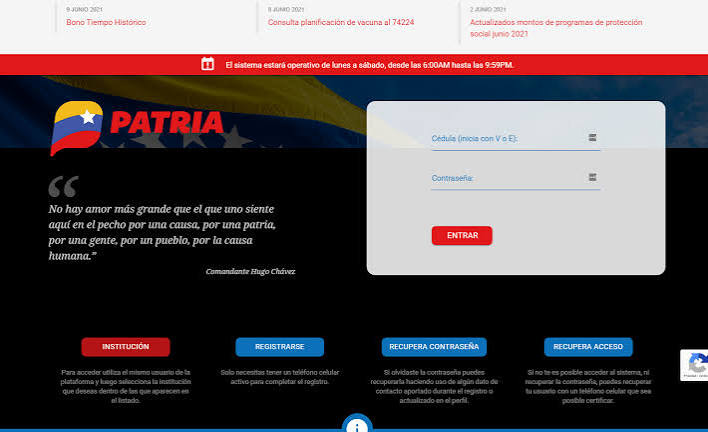 Sistema Patria