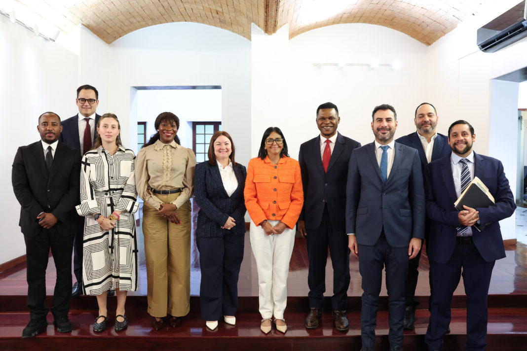Delcy Rodríguez con la Cámara Africana de Energía